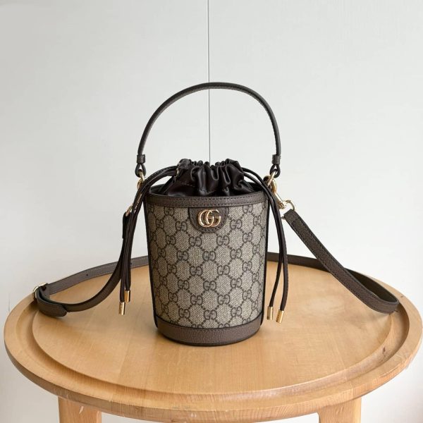 Ophidia Mini Bucket Bag brown