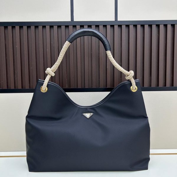 Prada Mariner large Re-Nylon shoulder bag black