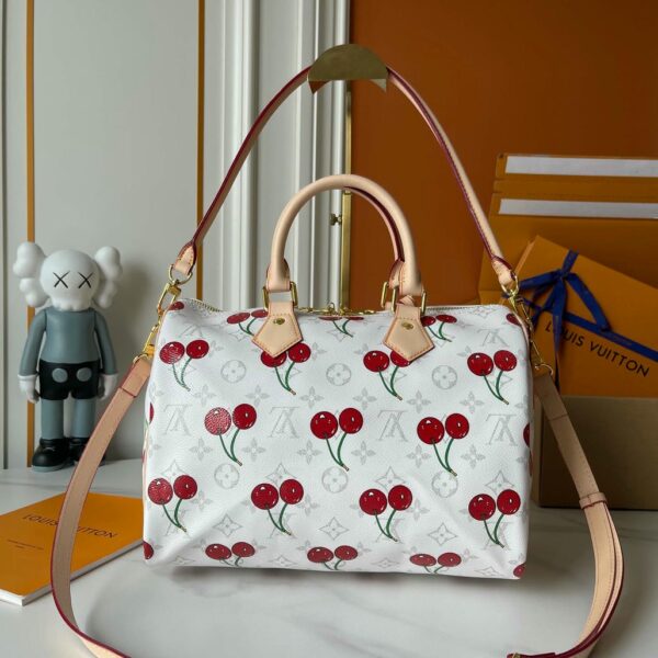 LV x TM Speedy Bandoulière 30- White