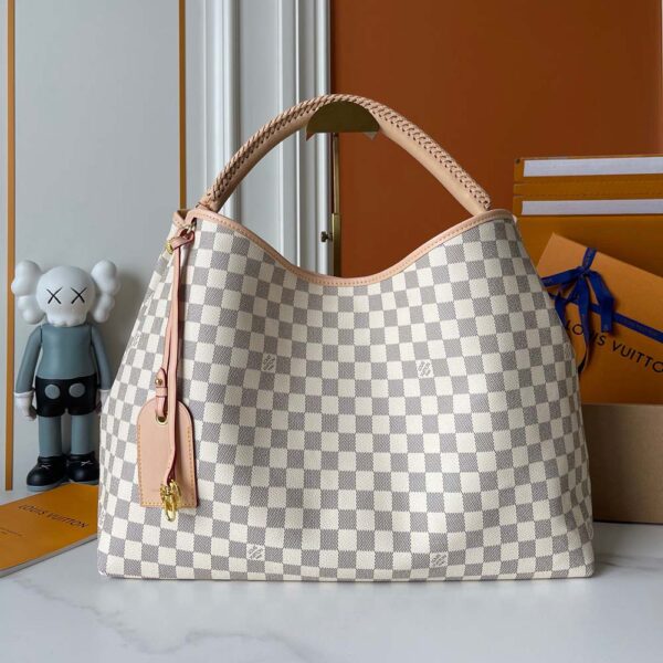 NEW White Azur Damier Again Bag
