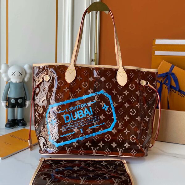 Neverfull MM Transparent Dubai blue