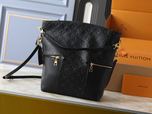 Monogram Melie embossed black