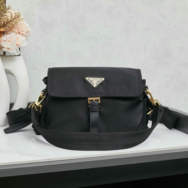 Prada Explore medium Re-Nylon shoulder bag with flap