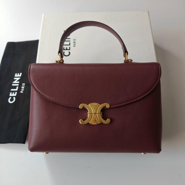 Medium Nino Bag In Supple Grained Calfskin Wine
