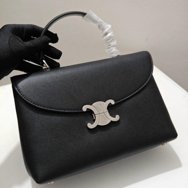 Medium Nino Bag Silver Hardware Black