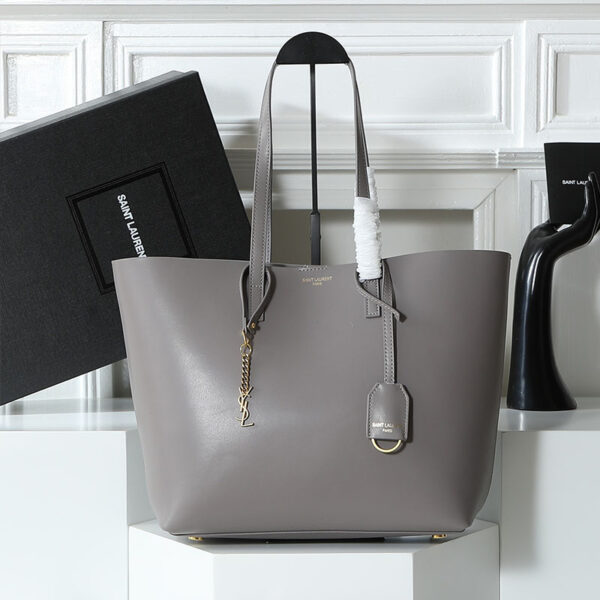 Shopping Saint Laurent In Leather gray