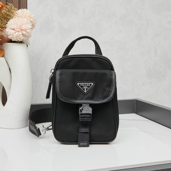 Re-Nylon and Saffiano leather smartphone case