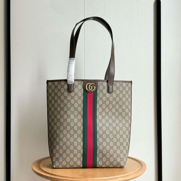 Ophidia medium tote bag Beige