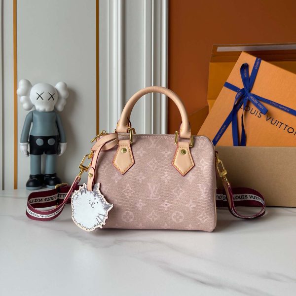 Meowgram canvas Speedy Bandouliere 20
