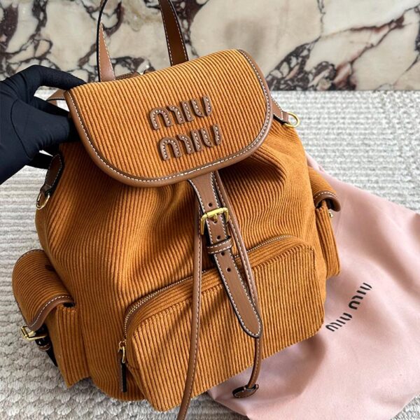 Corduroy backpack large-3 color