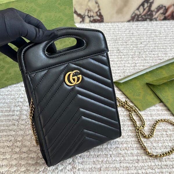 GG Marmont Top Handle Convertible Chain Tote