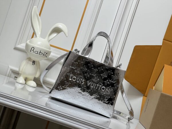 Mini Shopper Tote silver