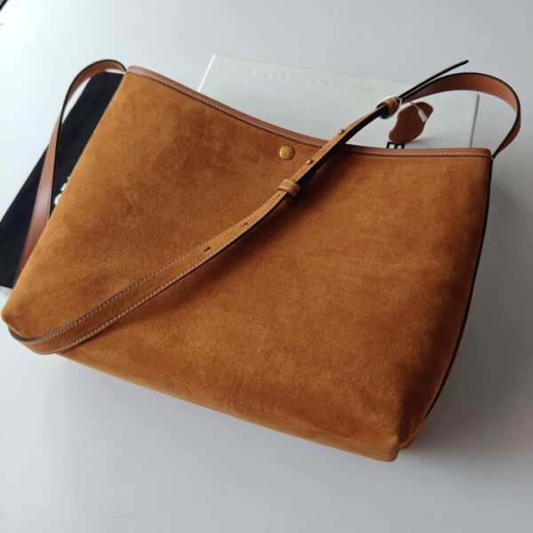 Soft Shopper Bag brown suede