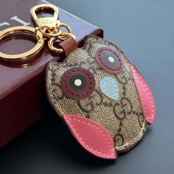 GG Bag Charm Key Holder Owl-shaped with box