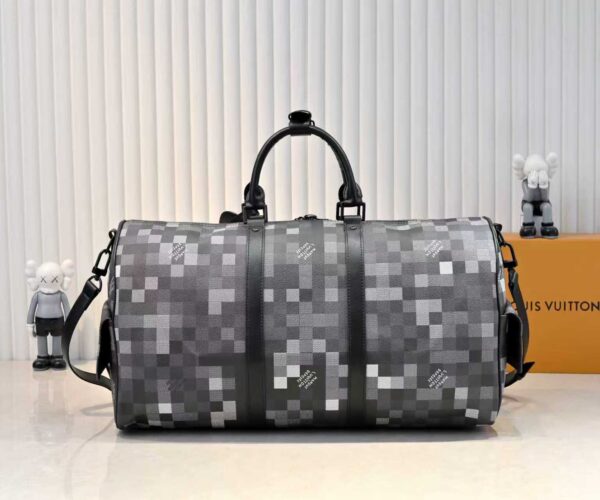 Keepall Bandoulière 50 Damoflage Black canvas