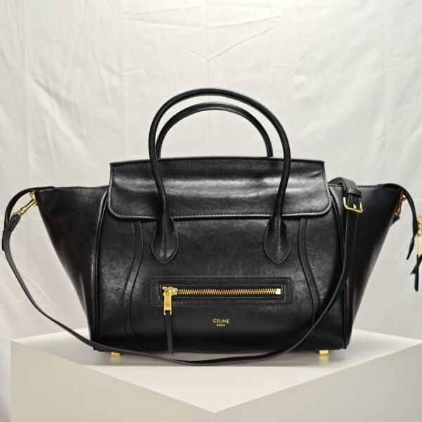 New Luggage In Supple Shiny Lambskin m/s black