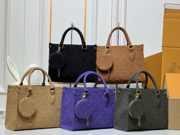 Monogram Suede Onthego PM Handbag