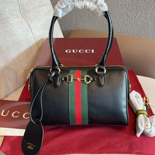 Borsetto medium boston bag black with box