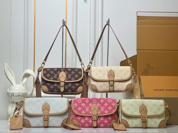 Denim Monogram canvas Diane Handbag