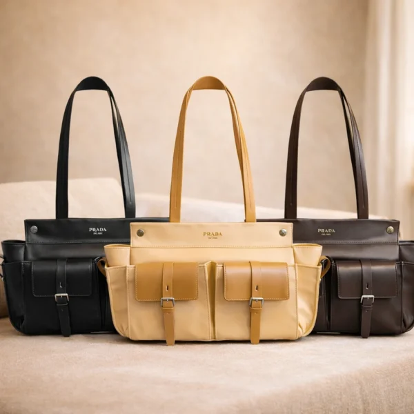 Route medium leather tote bag