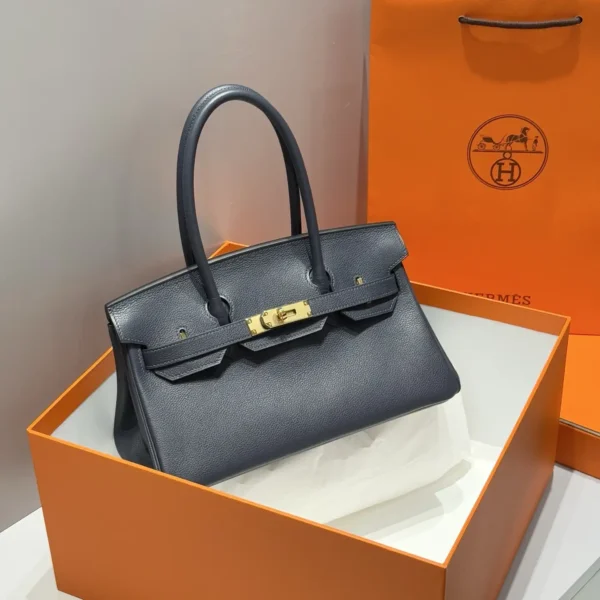 AAA-Shoulder Birkin 29 Evercolor Gold Hardware with box black