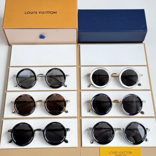 AAA-Super Vision Metal Round Sunglasses with box