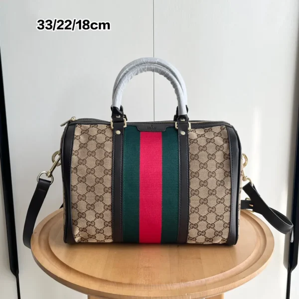 Vintage Web Original GG Boston Bag beige