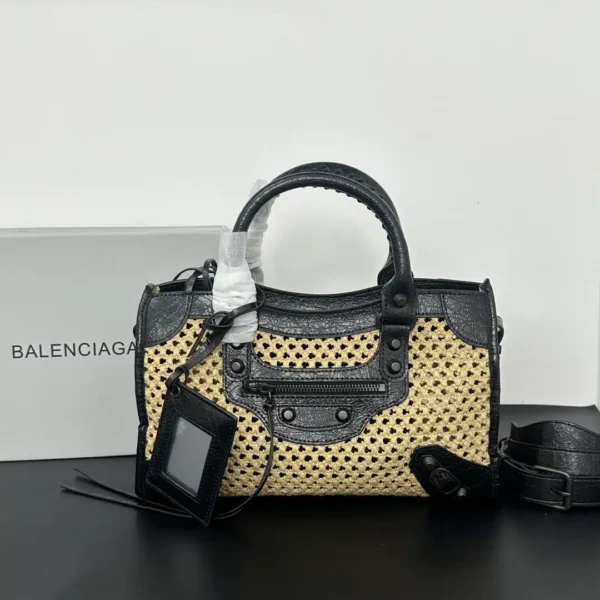 Women's Le City Bag Small in Natural/black