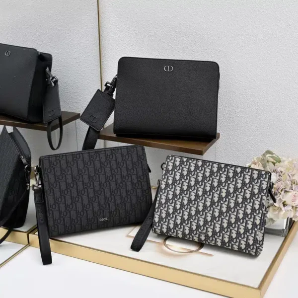 A5 Triangle Pouch Dior Oblique Jacquard