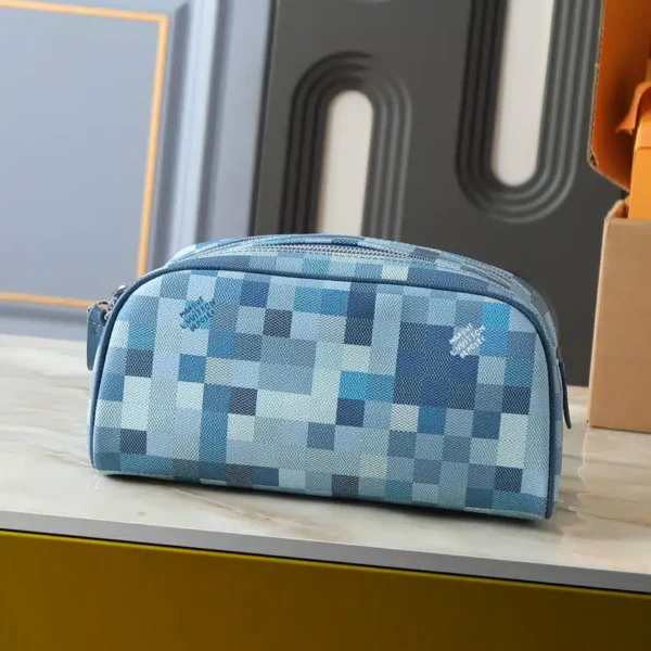 Denim Blue Dopp Kit