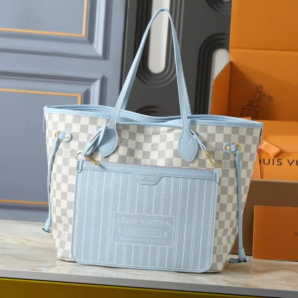 Damier Azur Neverfull Inside Out MM