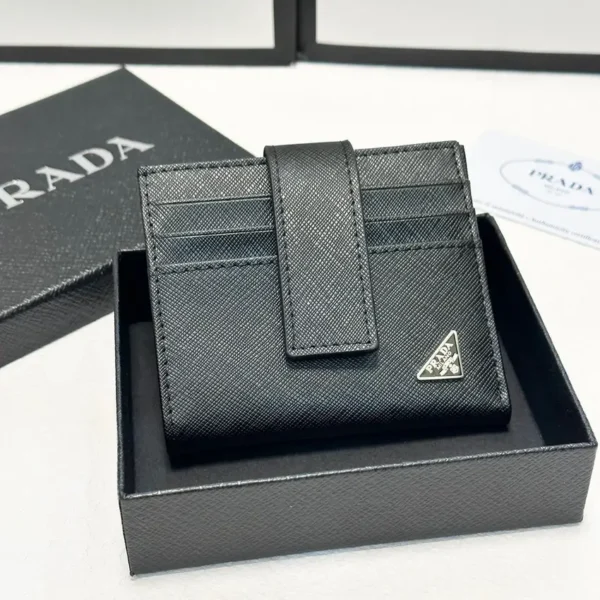 Prada Black Card holder Wallet